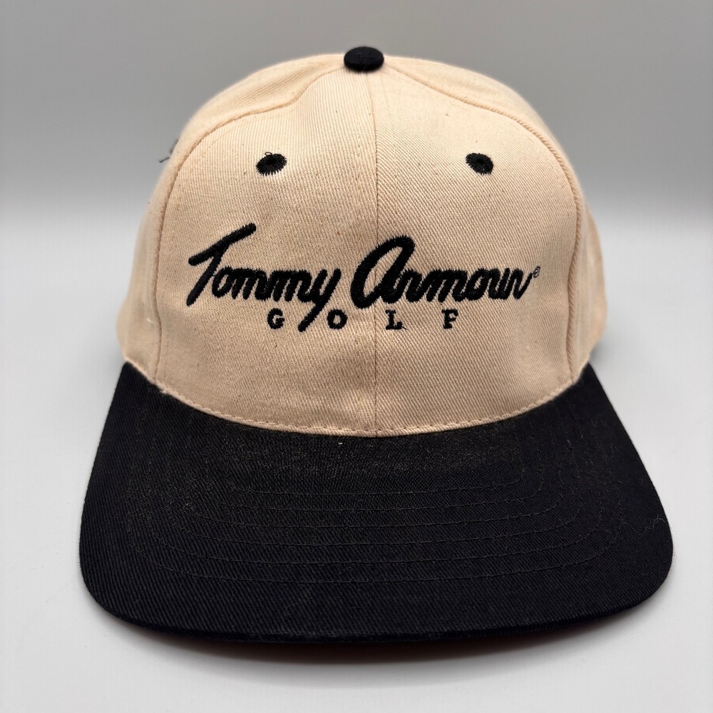 Vintage Tommy Armour Golf Tommy Gun Black/White Colorblock Leather Strap Retro